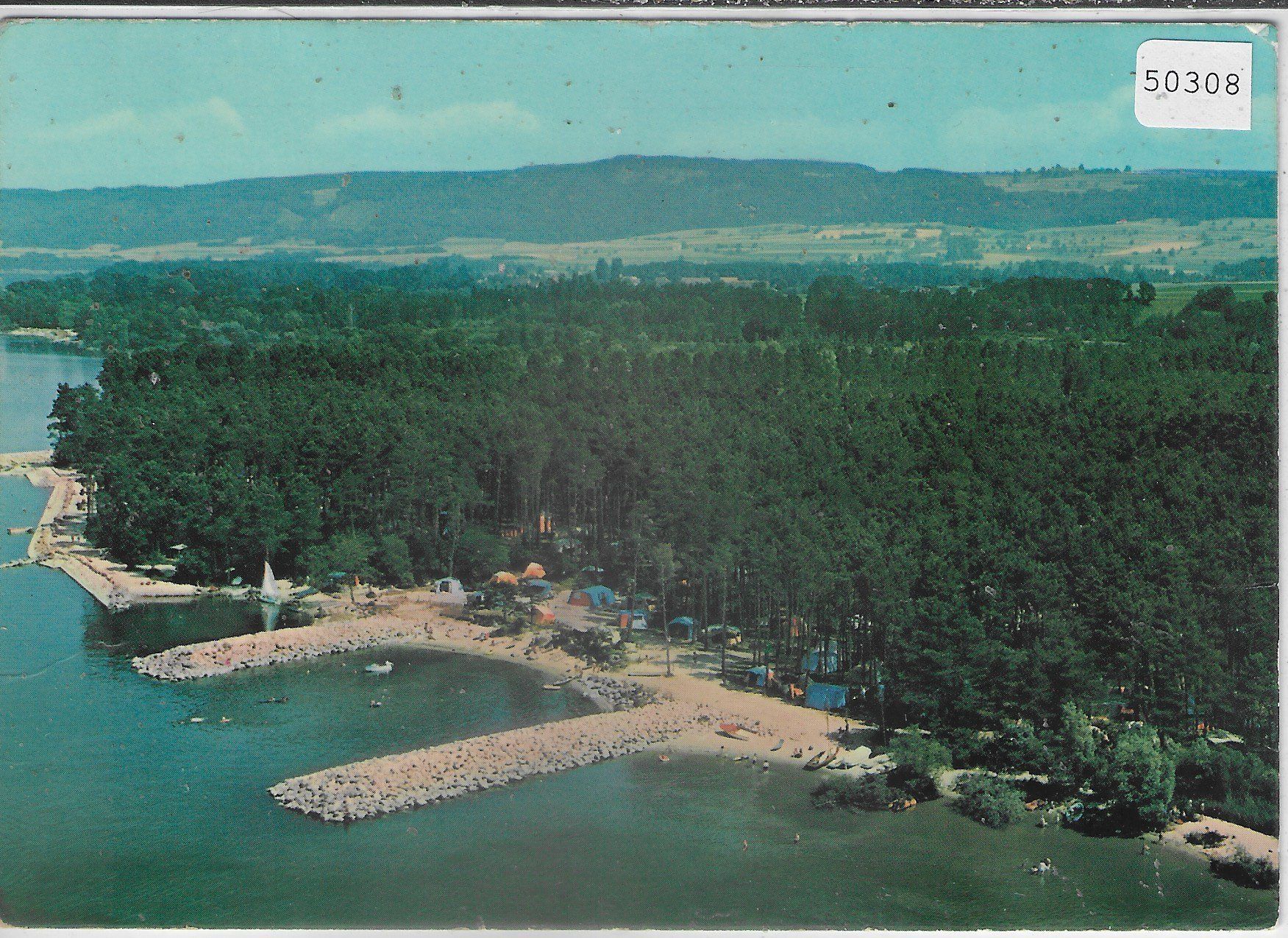 Cartoline postali: Camping VD 8 - Pointe d'Yvonand – Usato da Ettingen venduto da Kartenplanet