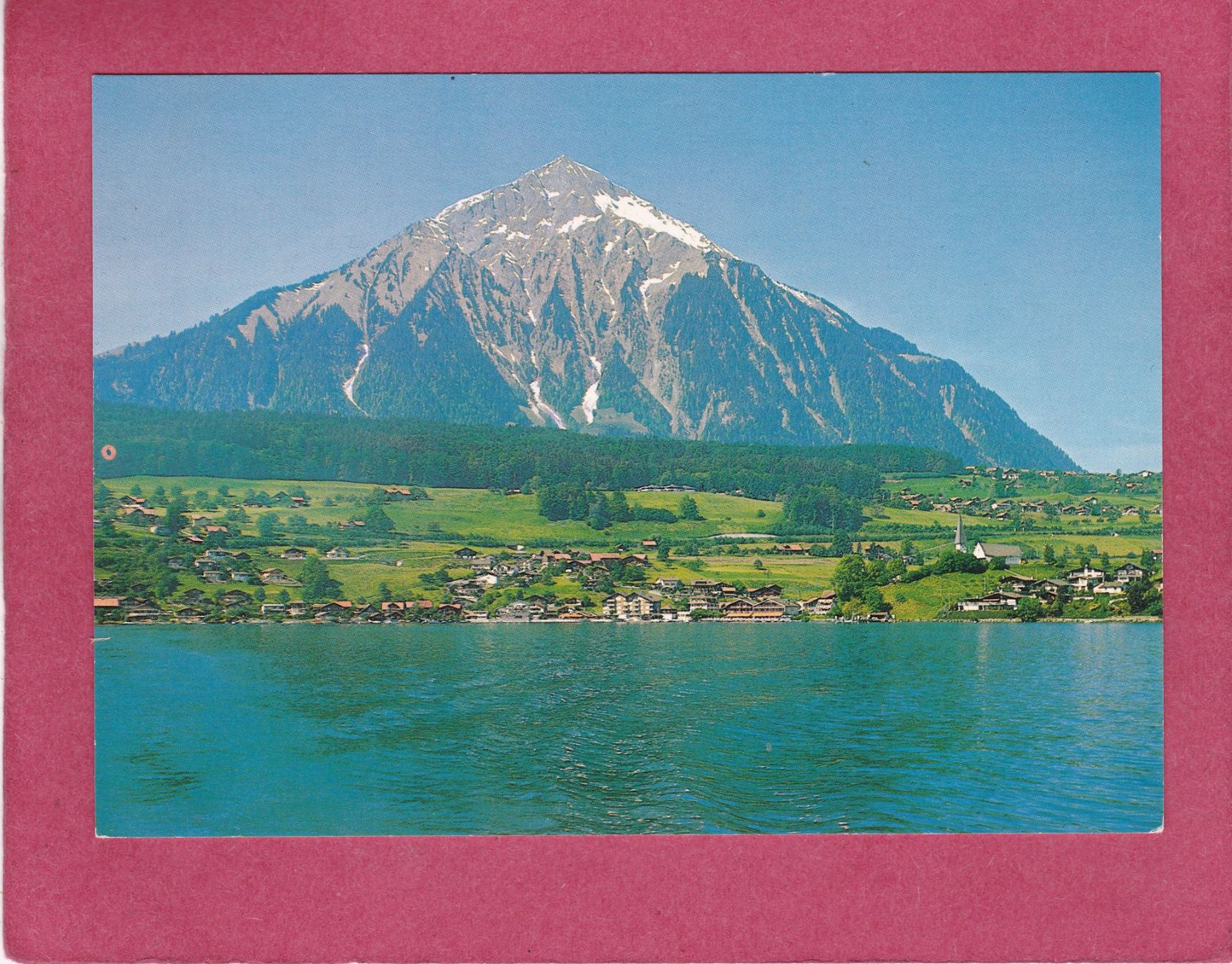 Cartoline postali: Faulensee Thunersee Niesen 1996 – Usato da Herisau venduto da Lisegrat2008
