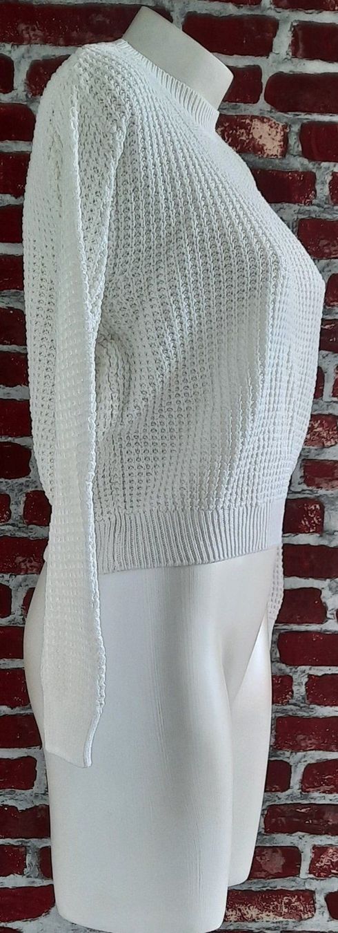 H&M Maglioni & Felpe: H&M Gerippter Pullover Damen Weiss Gr.XS – Nuovo (secondo la descrizione) da Seuzach venduto da VT-Collections2 2