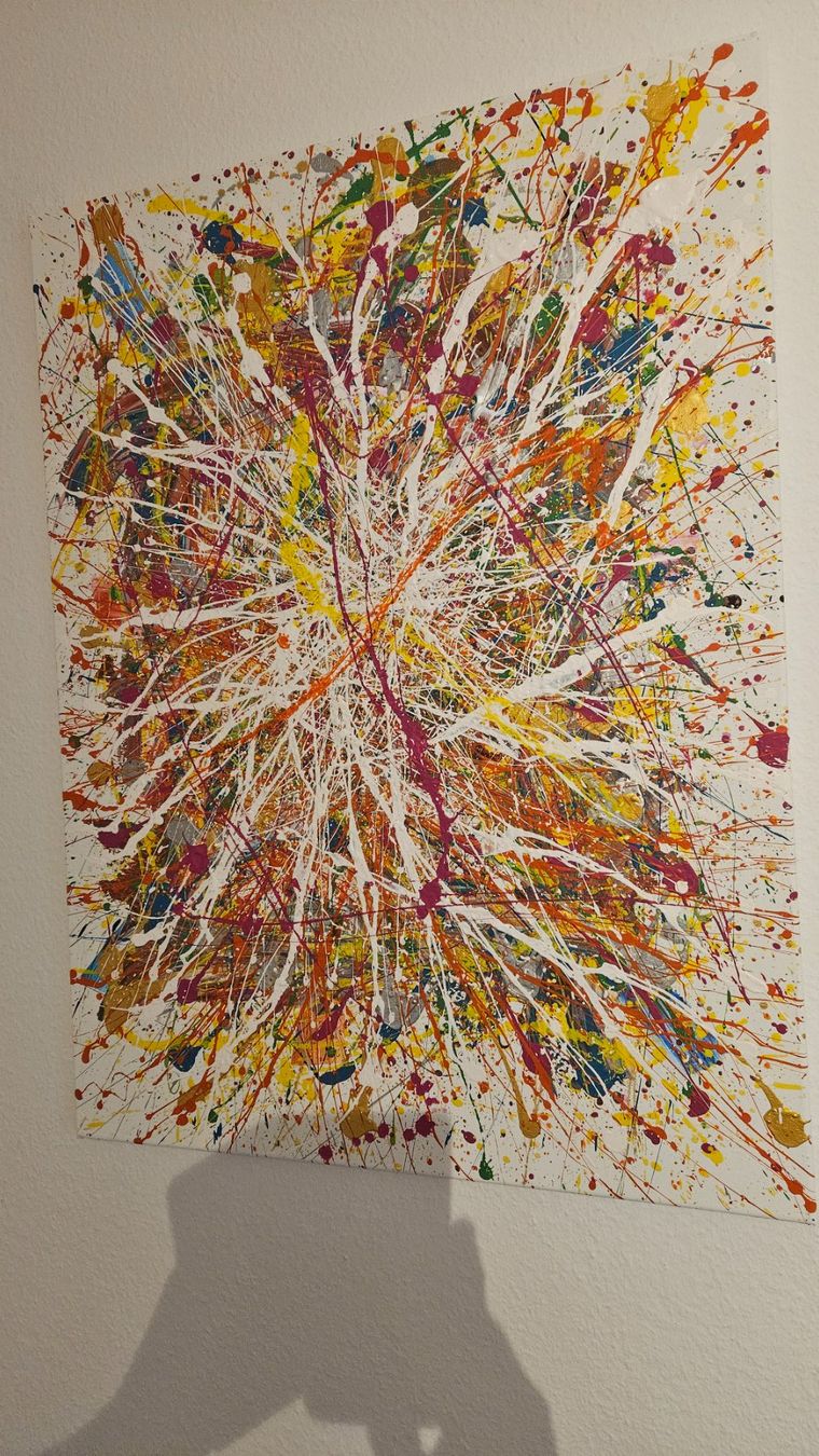 Gemälde: Tableau abstrait moderne, explosion de couleurs vives! – Neu (gemäss Beschreibung) aus Le Locle von fab_c9hh 1