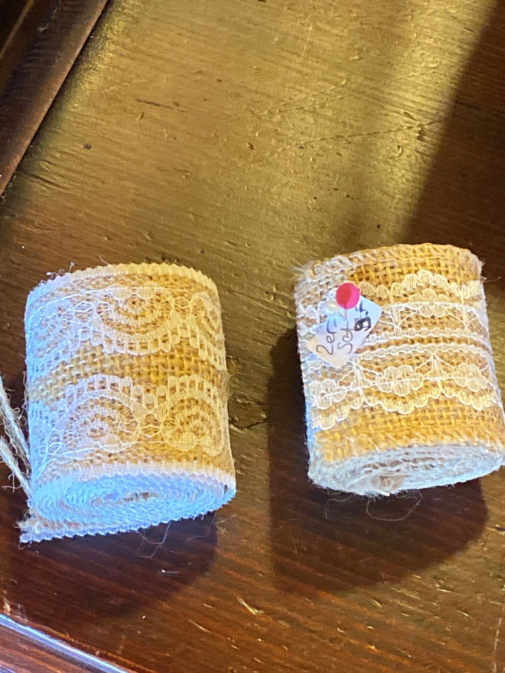 Tessuti: SPITZEN BAND-JUTE 2ER-SET – Nuovo e nell'imballaggio originale da Meienried venduto da ManuelaBoutique 1