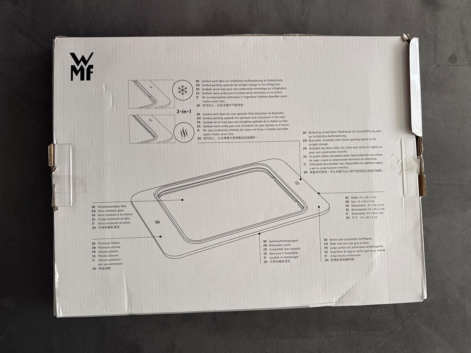 Backformen: WMF 2 in 1 Auflaufform-Deckel "L" – Neu und originalverpackt aus Horgen von CS75 1