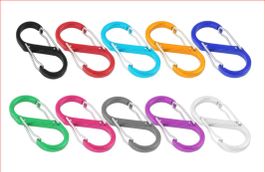 Karabiner farbig, 10 Stk. Kostenfreie Zustellung!