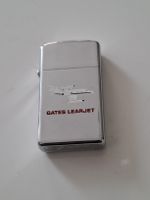Feuerzeug Zippo Gates Learjet Motiv silber