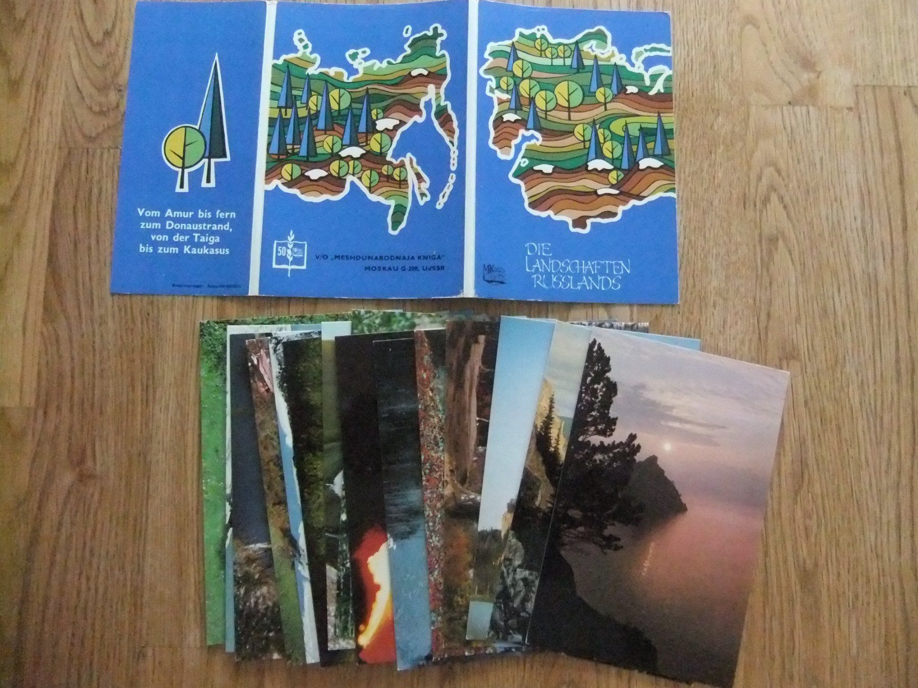 Cartoline postali: 15 Ansichtskarten die Landschaften Russlands – Usato da St. Niklaus VS venduto da wunschlos54