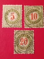 Antike Schweizer Briefmarken 5/10/20 Rappen