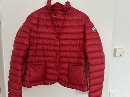 MONCLER DAMEN DAUNENJACKE-NEU-GR.5-TOLLES ROT