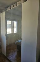 Armoire PAX 199.8cm blanc portes miroir bon état