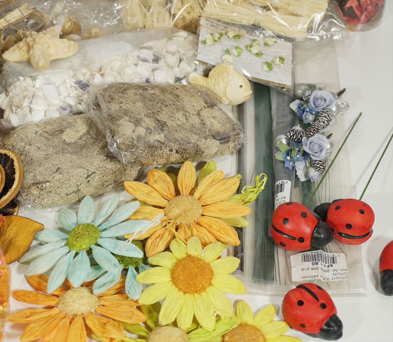 Tutte le decorazioni: Konvolut Deko- oder Bastelmaterial Herbst - Maritim – Usato da Meggen venduto da Brockitare 6