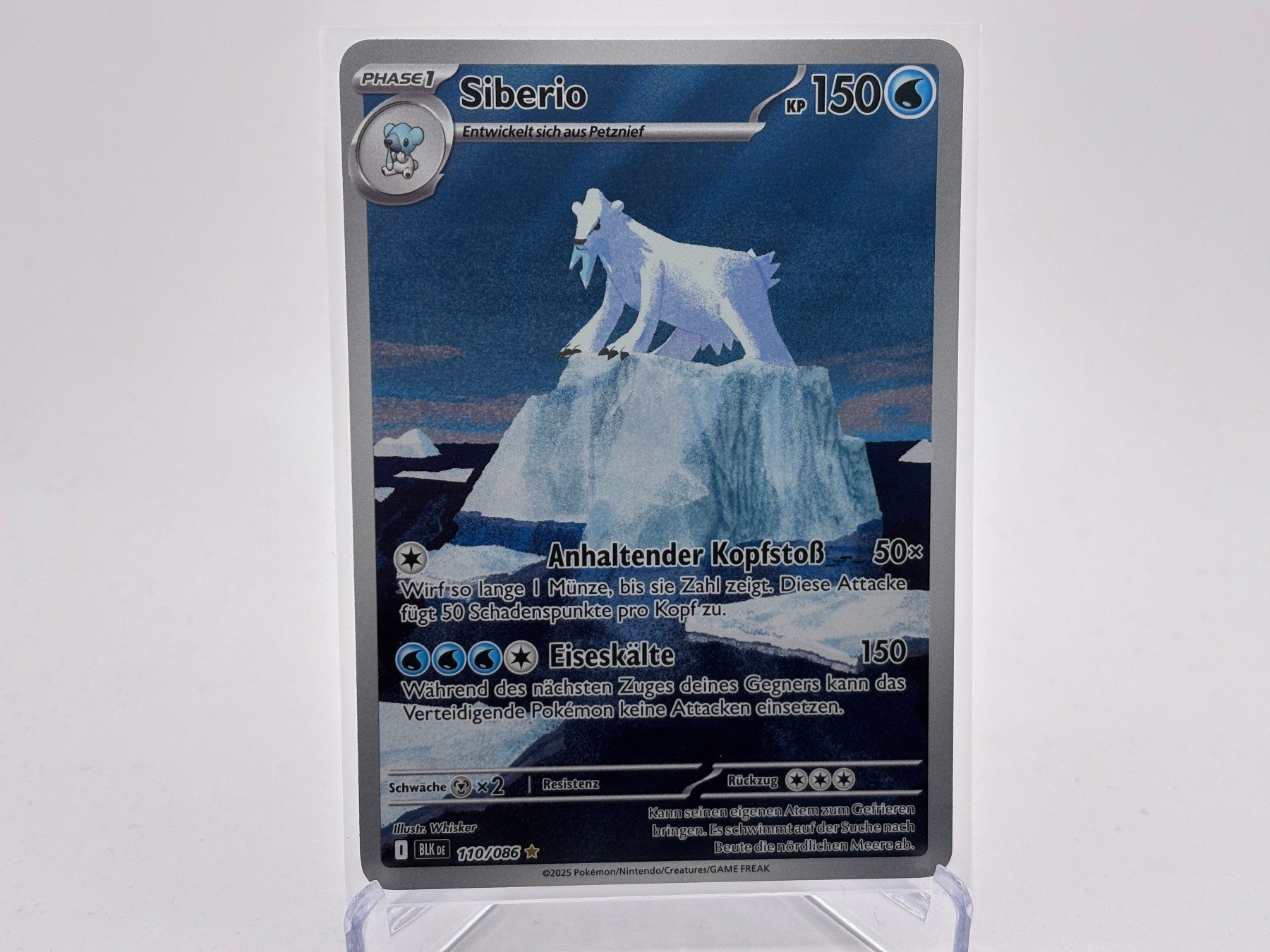 Pokémon Carte collezionabili: Schwarze Blitze - Siberio  (BLK 110) - DE – Nuovo (secondo la descrizione) da Allschwil venduto da Bullach