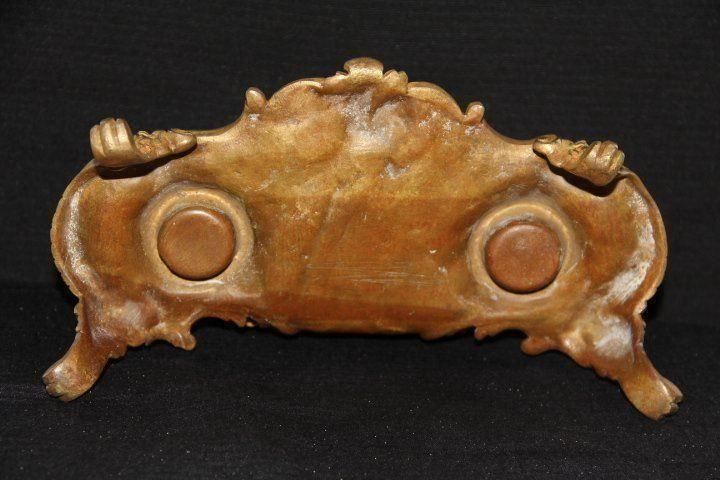 Cassapanche: Ancien encrier en bronze . – Usato da Praz (Vully) venduto da pikuluka1 8