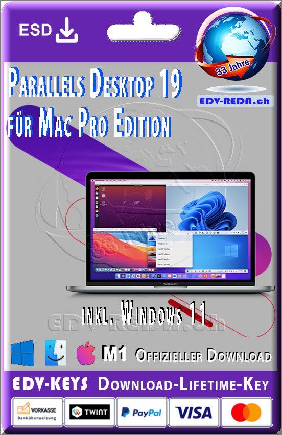Microsoft Software: Parallels Desktop 19 Pro Edition MAC Original – Nuovo (secondo la descrizione) da Langenthal venduto da Reda