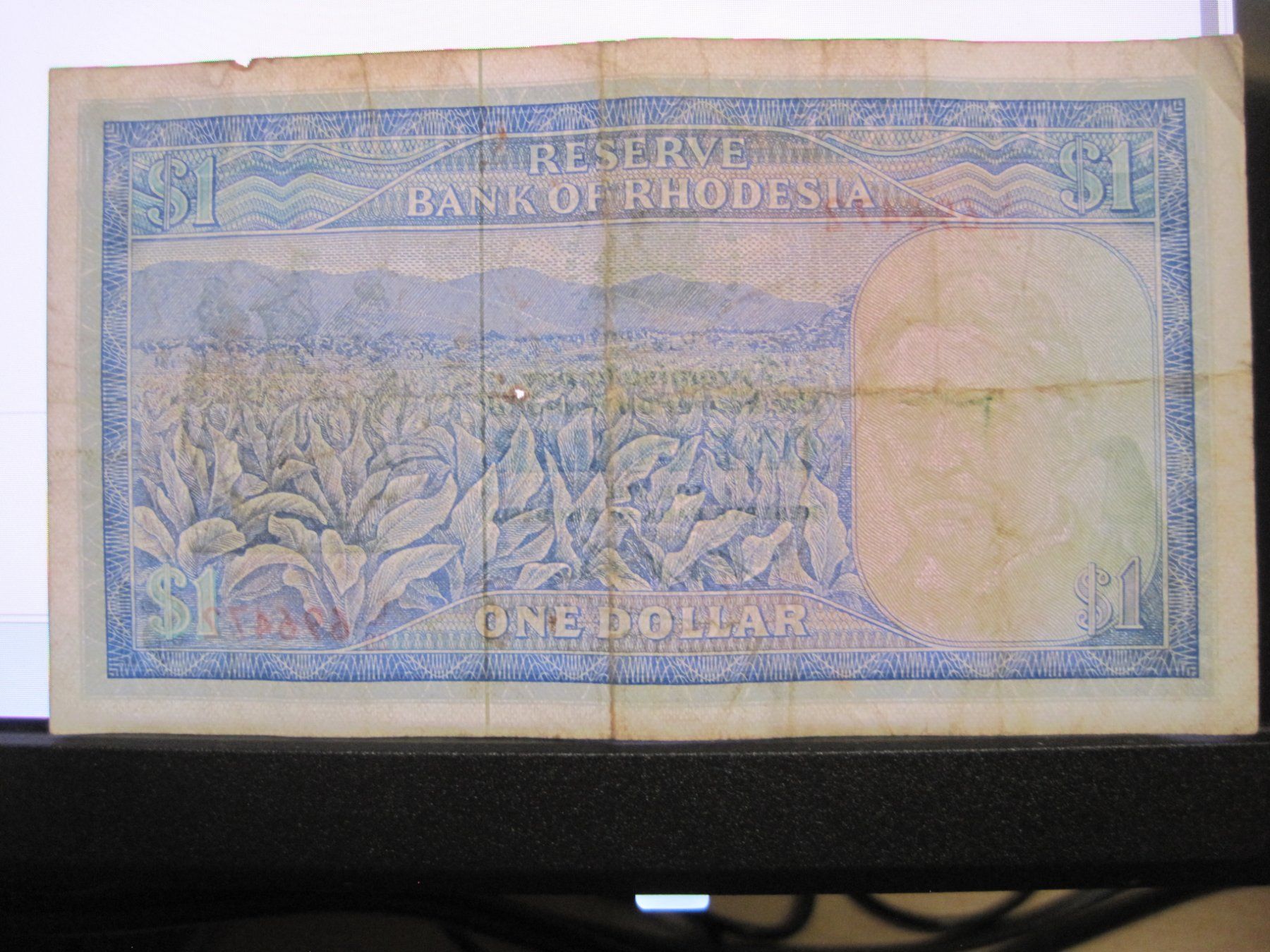 Billets de banque: 1 RHODESIAN DOLLAR BANKNOTE 1971 – D'occasion à Adliswil par Eusebiuss 1