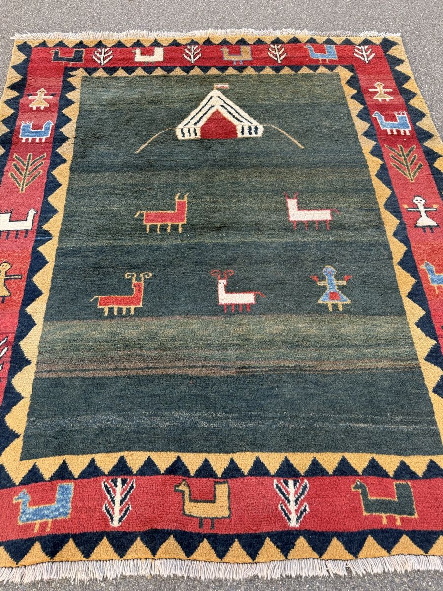 Gabbeh Tappeti: Wunderschöner Perserteppich Gabbeh 245x210.cm – Usato da Sempach venduto da Star7 8