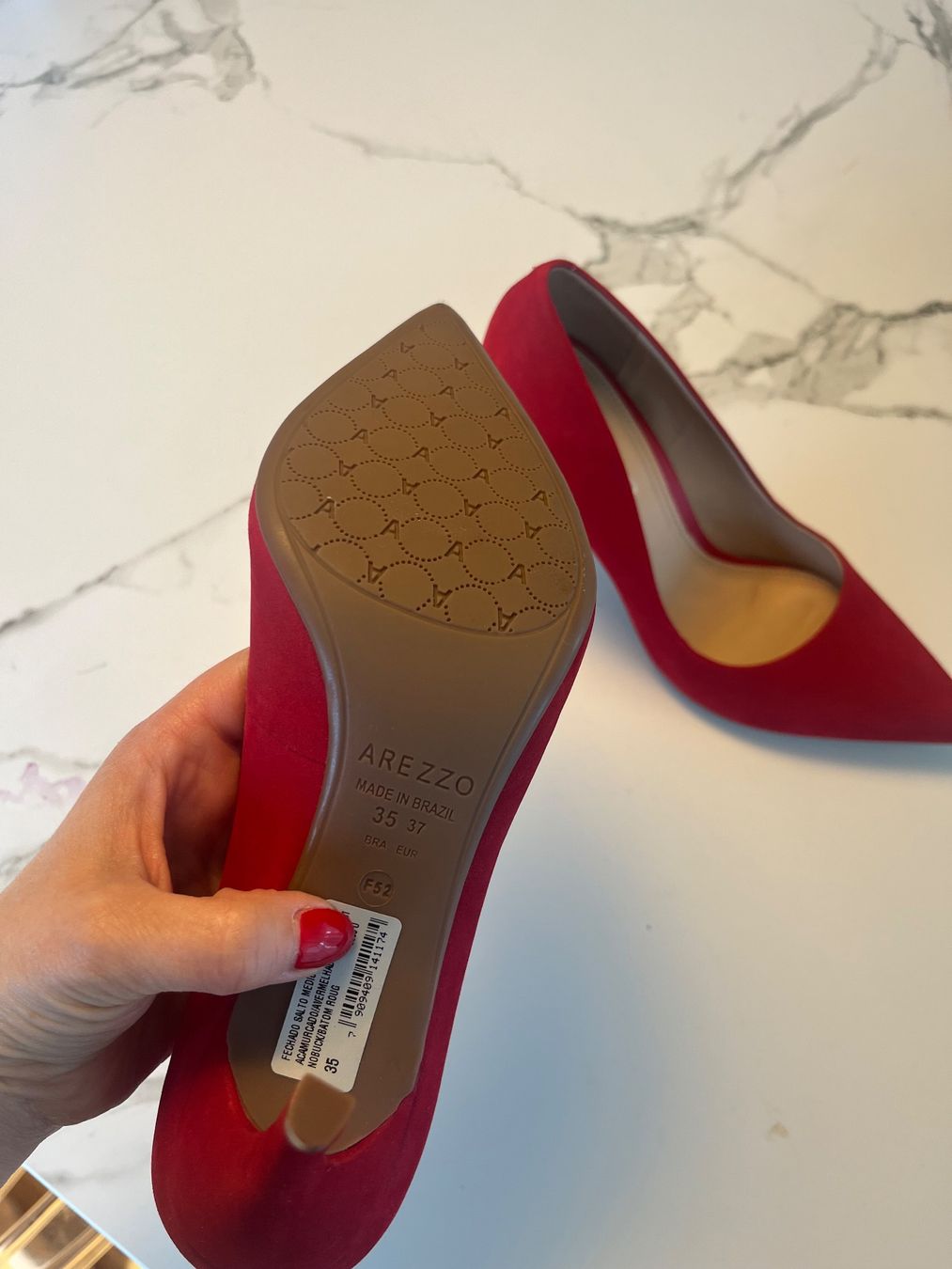 Scarpe da donna: Rote Pumps aus Wildleder – Nuovo e nell'imballaggio originale da Lenzburg venduto da BMK. 2