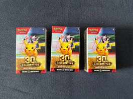 3x Pokemon 30th Booster Bundle 🇺🇸 Sealed