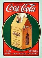 Rusty Blechschild-COCA COLA SIX BOTTLES