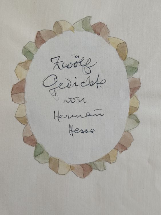 Dipinti: Hermann Hesse – Original Aquarell „Zwölf Gedichte“ (1954) – Usato da St.Gallen venduto da and_j7rb 2