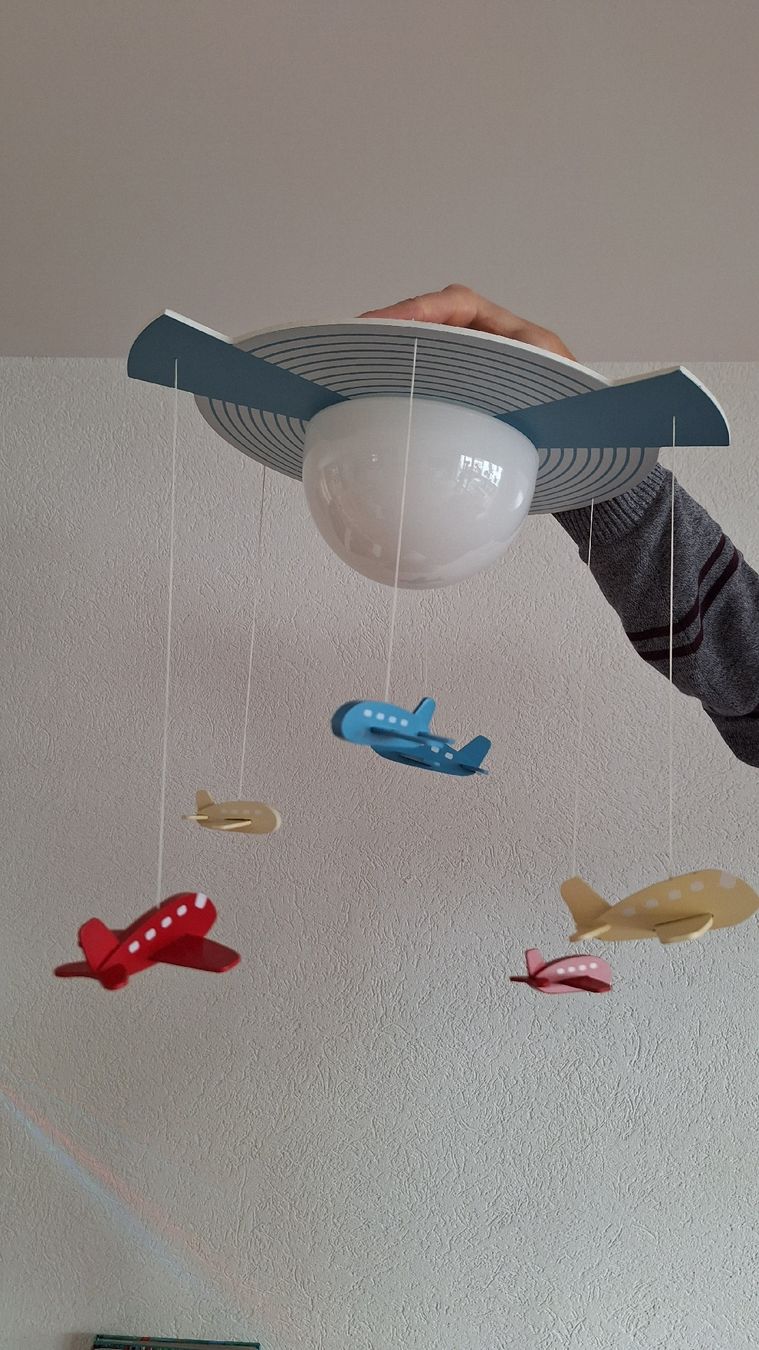 Lampadari & plafoniere: Kinderlampe mit bunten Flieger – Usato da Fehraltorf venduto da socke74