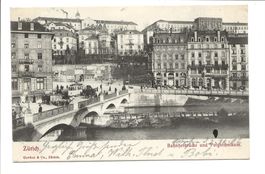 Zürich - Stadt - Bahnhofbrücke - Polytechnikum - Tram - 1902