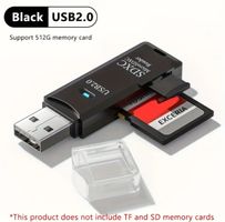 USB 2.0 Kartenleser für SD & MicroSD – Schwarz
