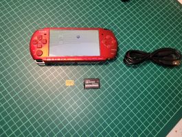 Sony PSP Handheld Console - Red - Includes Memory Card!