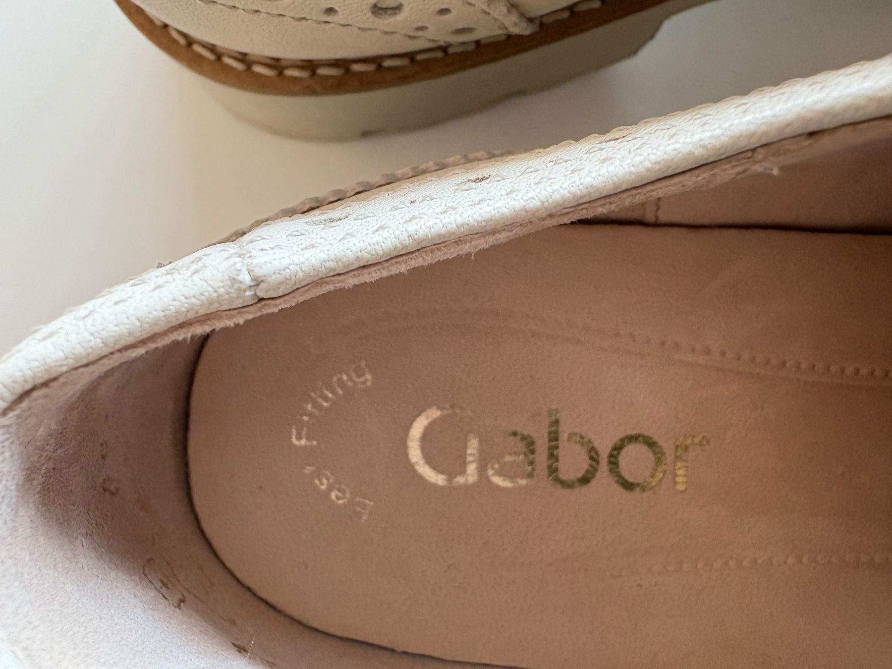 Gabor Scarpe da donna: Gabor Schnürer hellbeige Grösse 4 – Usato da Weggis venduto da Viva80 5