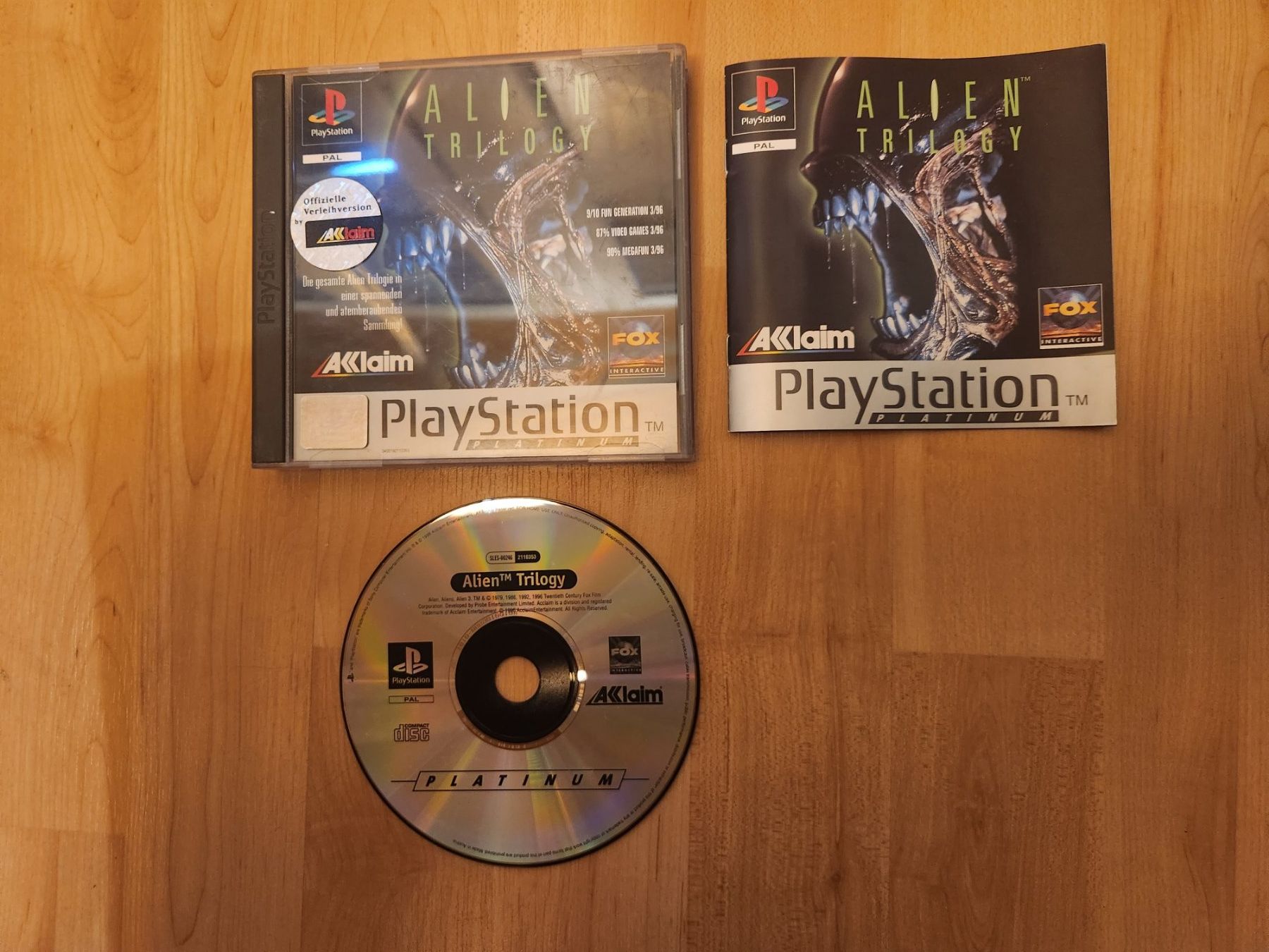 Sony Spiele: Alien Trilogy Playstation 1 PS1 Platinum – Gebraucht aus Biglen von