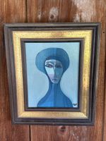 Étrange et belle huile sur toile de Gilbert Reinhardt
