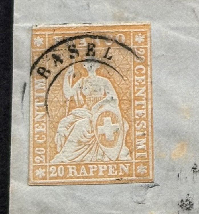Alle Briefmarken: FALTBRIEF STRUBEL BASEL 1863 – Gebraucht aus Ostermundigen von wini63 2