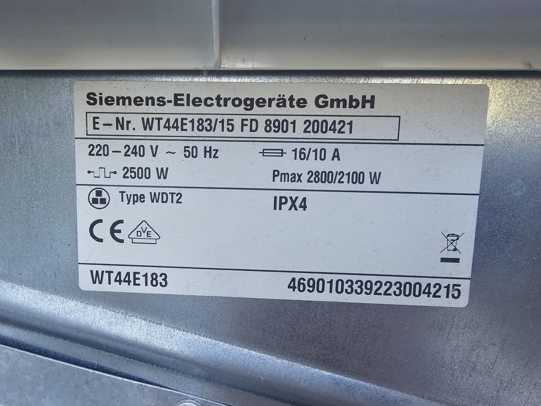 Siemens Asciugatrici: Trockner Siemens extraKlasse A E44-18 – Usato da Uesslingen venduto da esihu 1