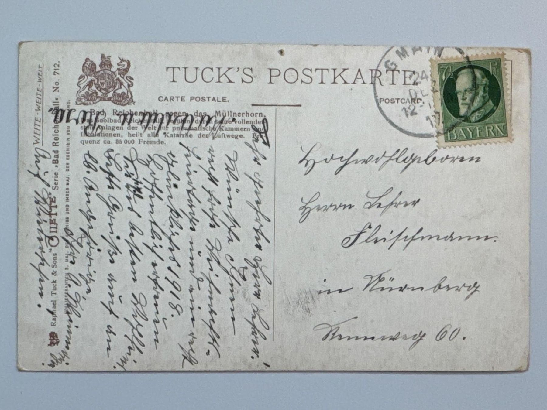 Tutti i francobolli: Bayern Postkarte TUCK's Postkarte – Usato da Küssnacht am Rigi venduto da mic_xr8d