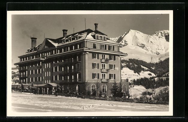 Cartoline postali: AK Adelboden, Nevada-Palace Hotel – Usato da Berlin venduto da bartko-reher