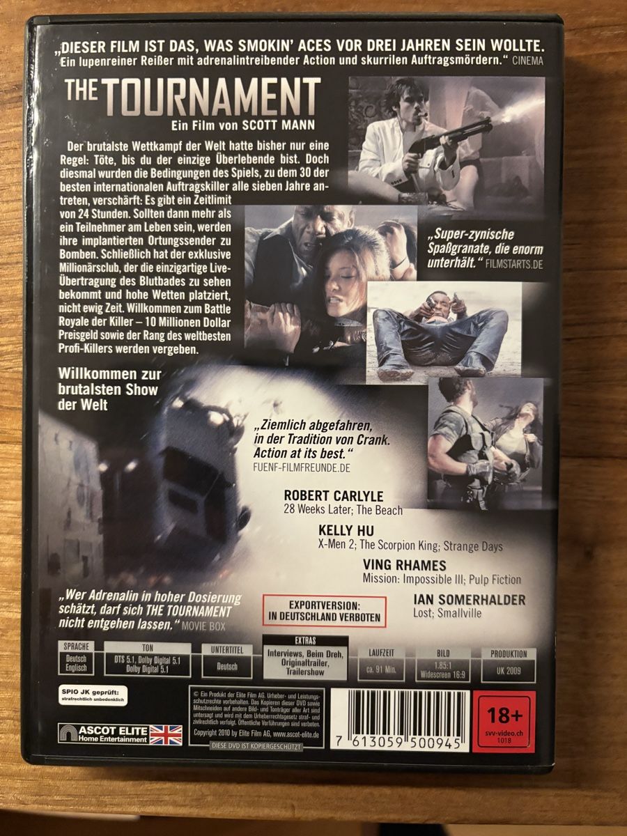 Tutti i DVDs: DVD The Tournament – Usato da Belp venduto da brb66 1
