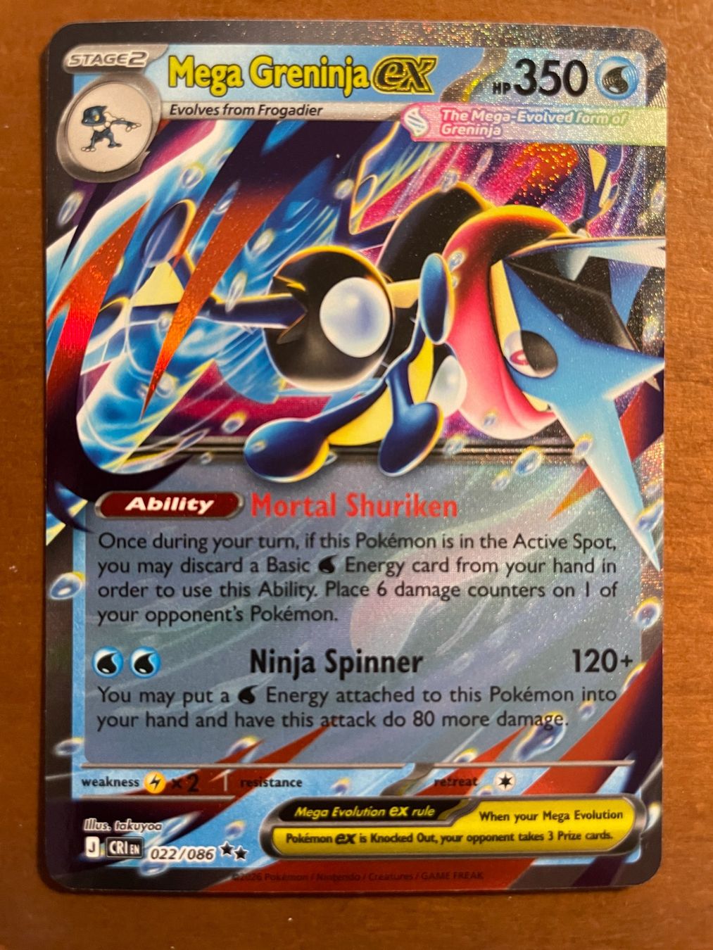 Pokémon Sammelbilder & Trading cards: Pokemon Mega Greninja eX (Versand gratis) – Neu (gemäss Beschreibung) aus Chur von Angerson
