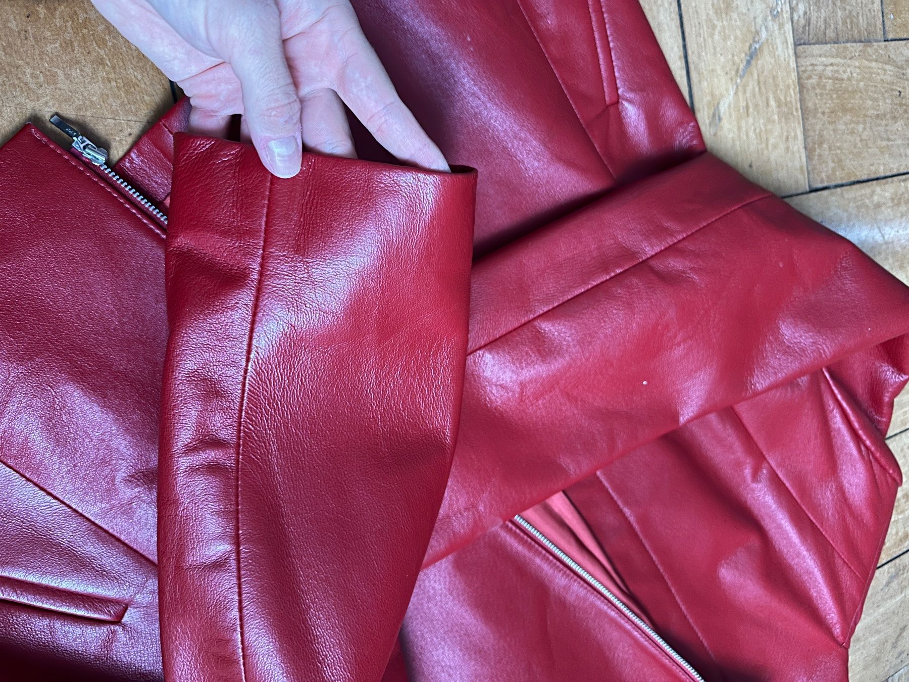 Giacche: Rote Vintage Echtlederjacke – Nuovo (secondo la descrizione) da Luzern venduto da w.welihodska 2