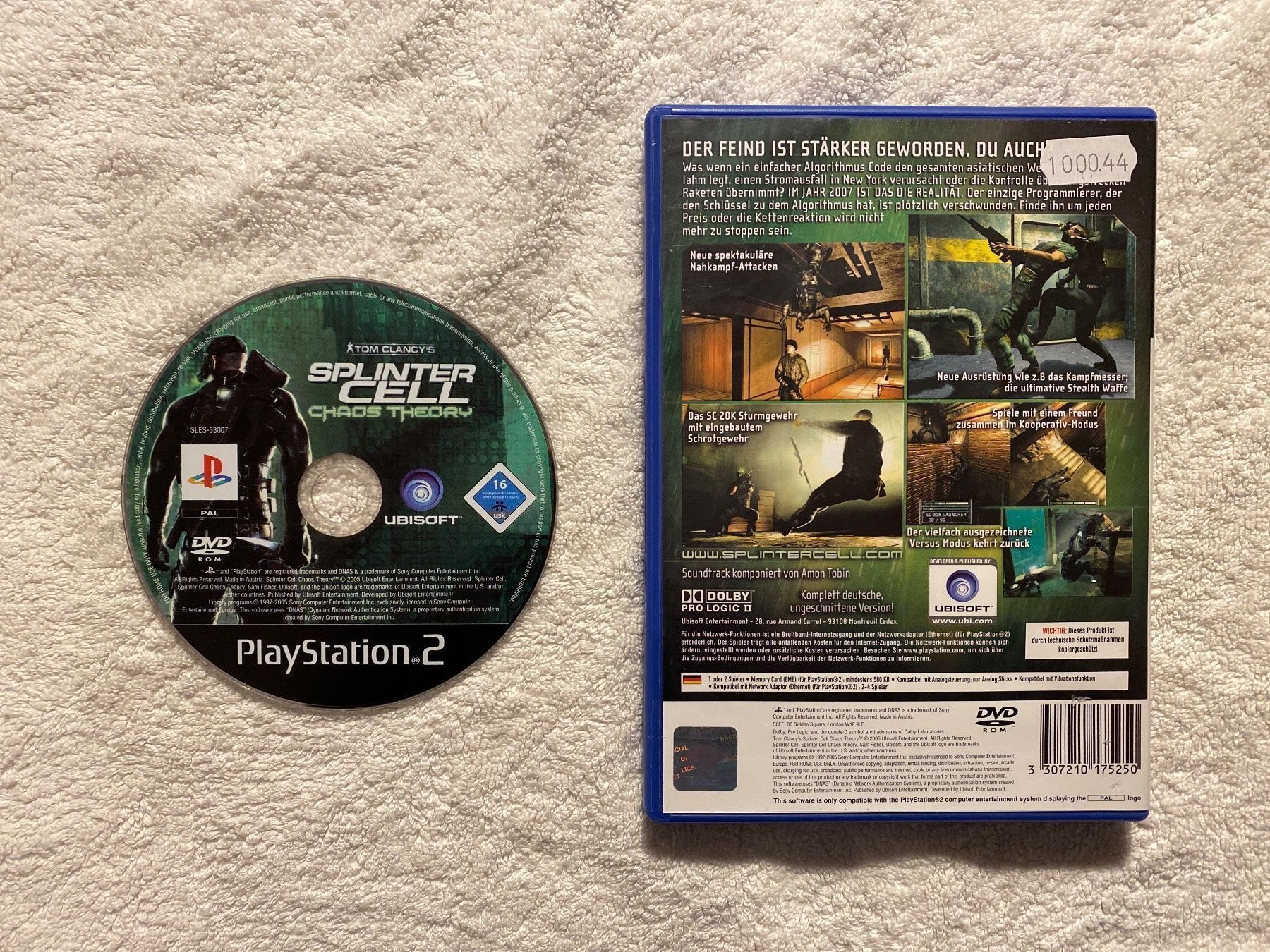 Sony Giochi: Tom Clancy`s Splinter Cell Chaos Theory PS2 – Usato da Reichenbach i. K. venduto da Daniel840 1