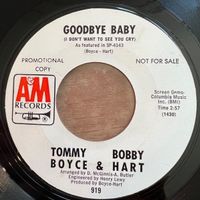 Tommy Boyce & Bobby Hart - Goodbye Baby / US-Promo 1968