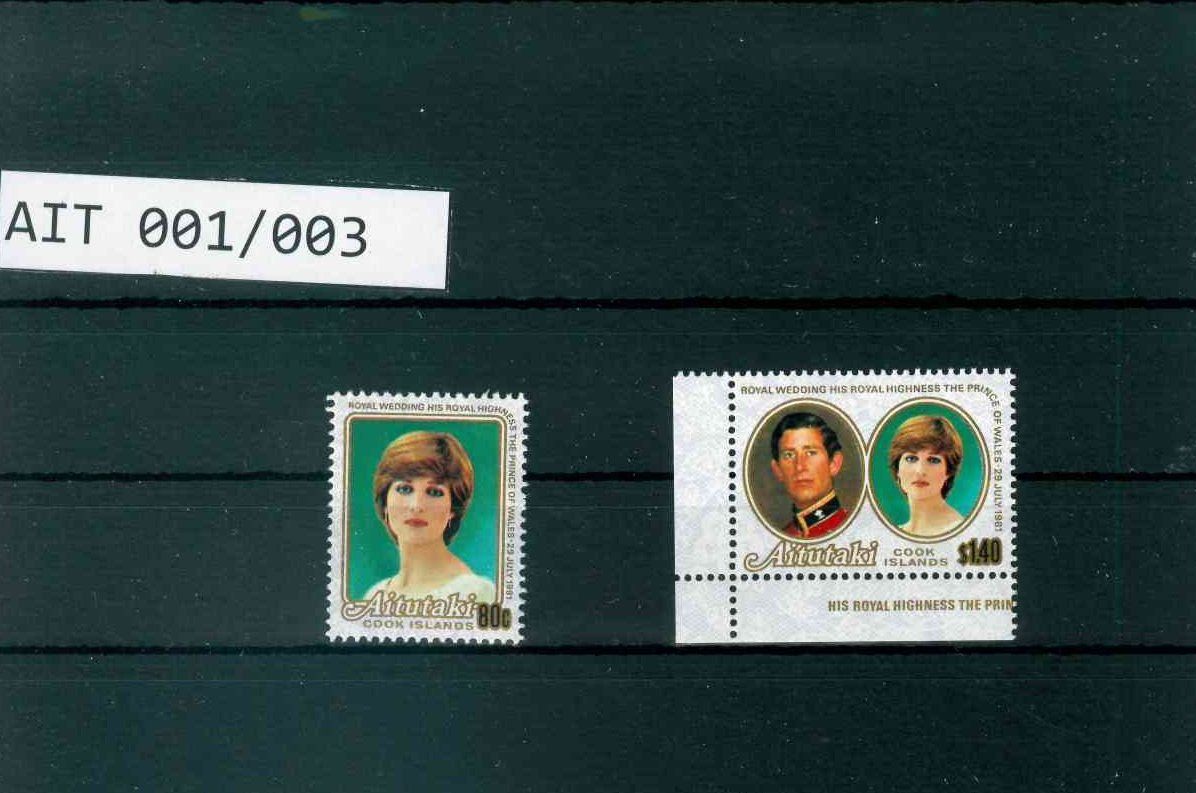 Tutti i francobolli: AITUTAKI 2 BRIEFMARKEN ROYALS – Nuovo (secondo la descrizione) da Marly venduto da Stampfinder