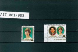 AITUTAKI 2 BRIEFMARKEN ROYALS