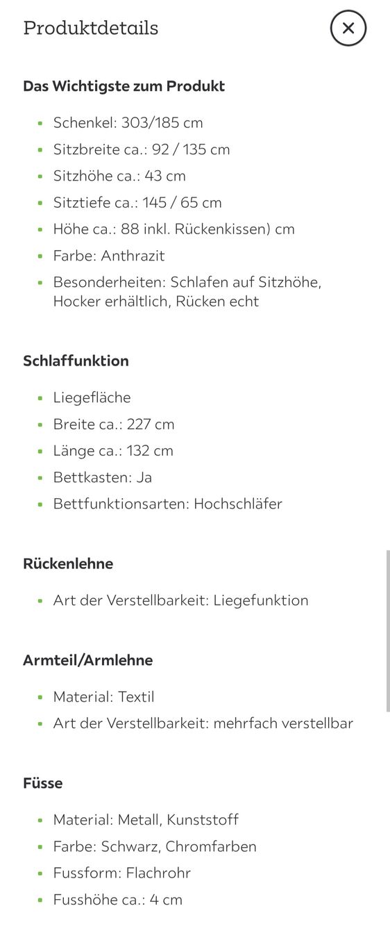 Mömax Sofas: Sofa mit Bettfunktion  – Neuf (Voir description) à Safnern par Schrankwerk 2