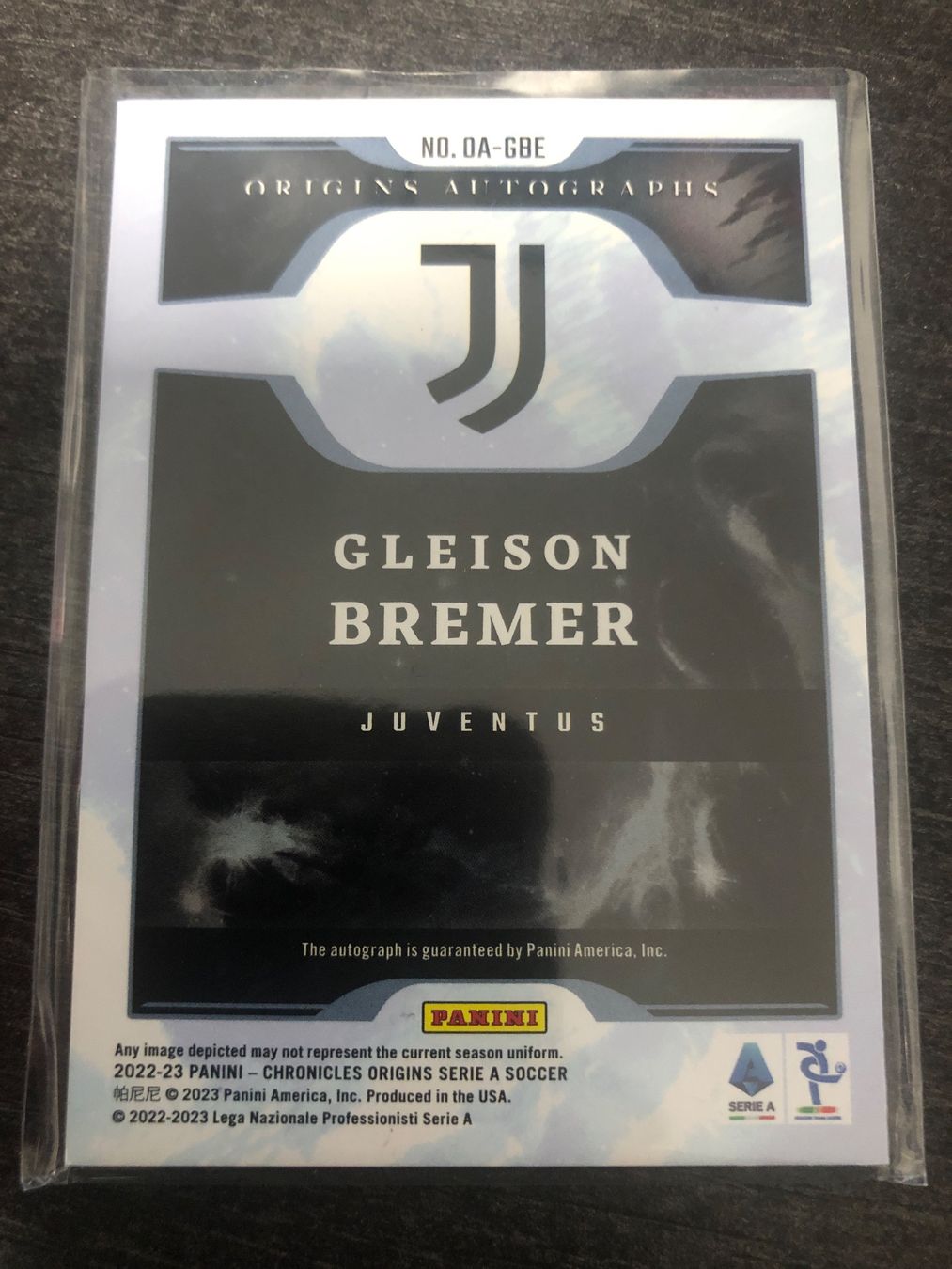 Topps Cartes à collectionner: Panini Origins Gleison Bremer Juventus Aurogramm /50 – D'occasion à Wangenried par Garagara 1