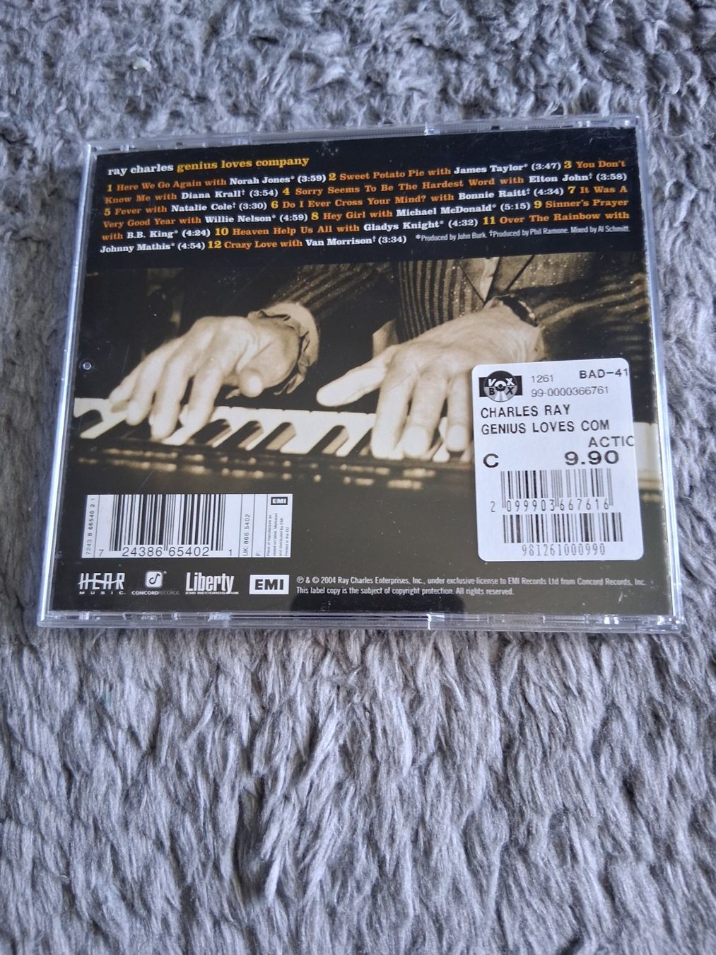 CD: RAY CHARLES      GENIUS LOVES COMPANY     CD – Usato da Wetzikon ZH venduto da Ramones01 1