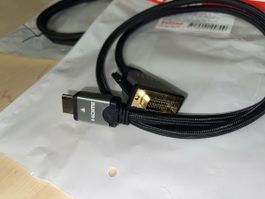 DVI - HDMI (Typ A), 1 m, Roline, 2 Stück