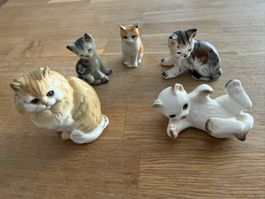 Goebel Hutschenreuther und andere Katze Katzenfiguren