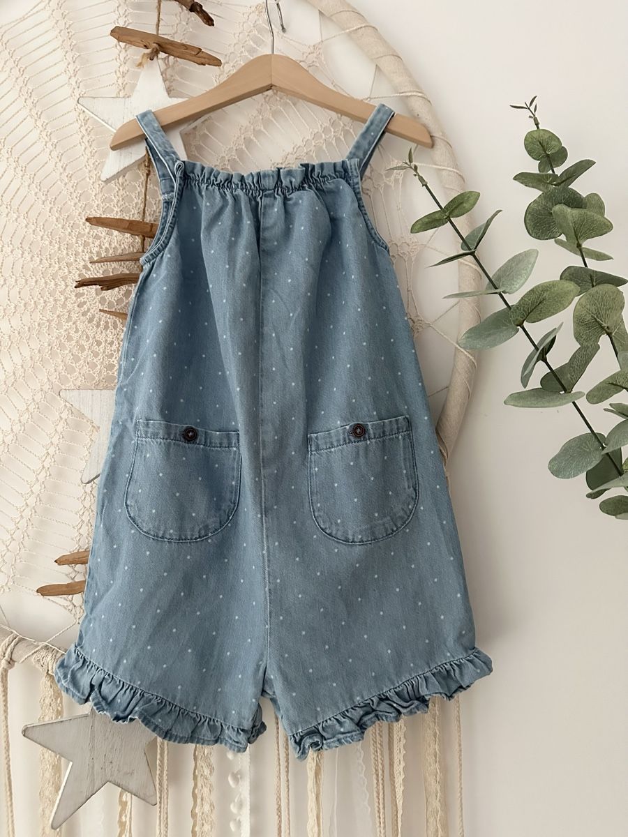 Next Jumpsuits: NEXT Jeans Jumpsuit mit Rüschen, Gr. 116 – Gebraucht aus Obfelden von dafae