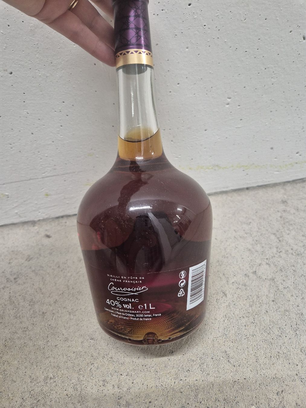 Courvoisier Spirituosen: Courvoisier V.S. Double Oak cognac 1L – Neu und originalverpackt aus Basel von Elena_02 1