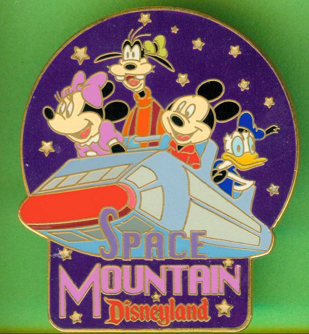 Disney Plaketten & Abzeichen: DISNEY  Freunde  SPACE MOUNTAIN – Gebraucht aus Winterthur von Sammleroase