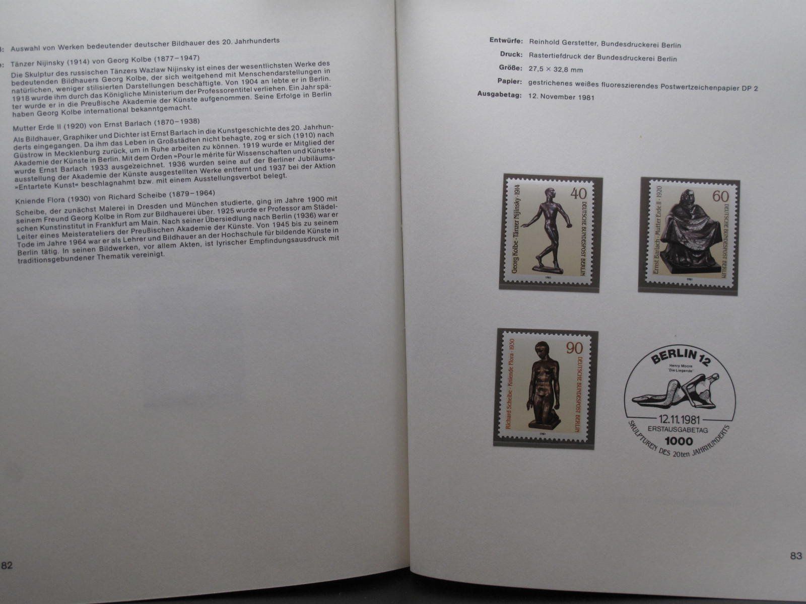 Album: BRD & Berlin 1981 Sonderpostwertzeichen buch ** – Usato da Wil SG venduto da fva01 9