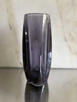 Mid-century Glasvase, lila, Höhe 17 cm